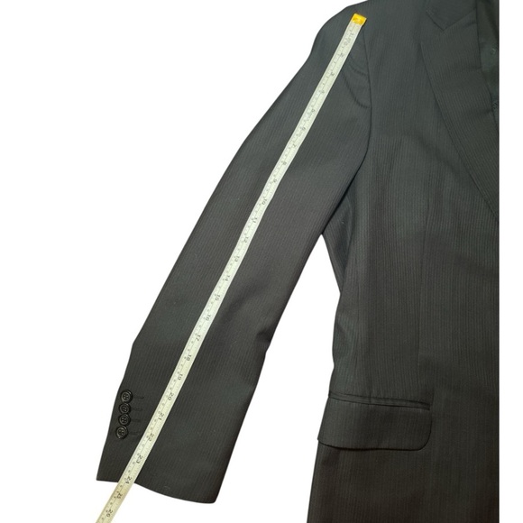 Christian Dior Black Pinstripe Blazer Sport Coat Jacket Men’s 38R IT48 - Picture 15 of 16